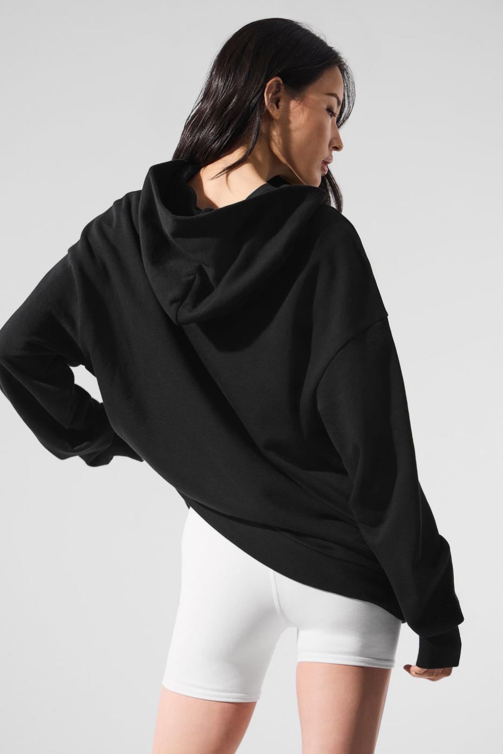 Sudadera con Capucha Alo Yoga Chill Mujer Negras | Colombia  VNGW-25170