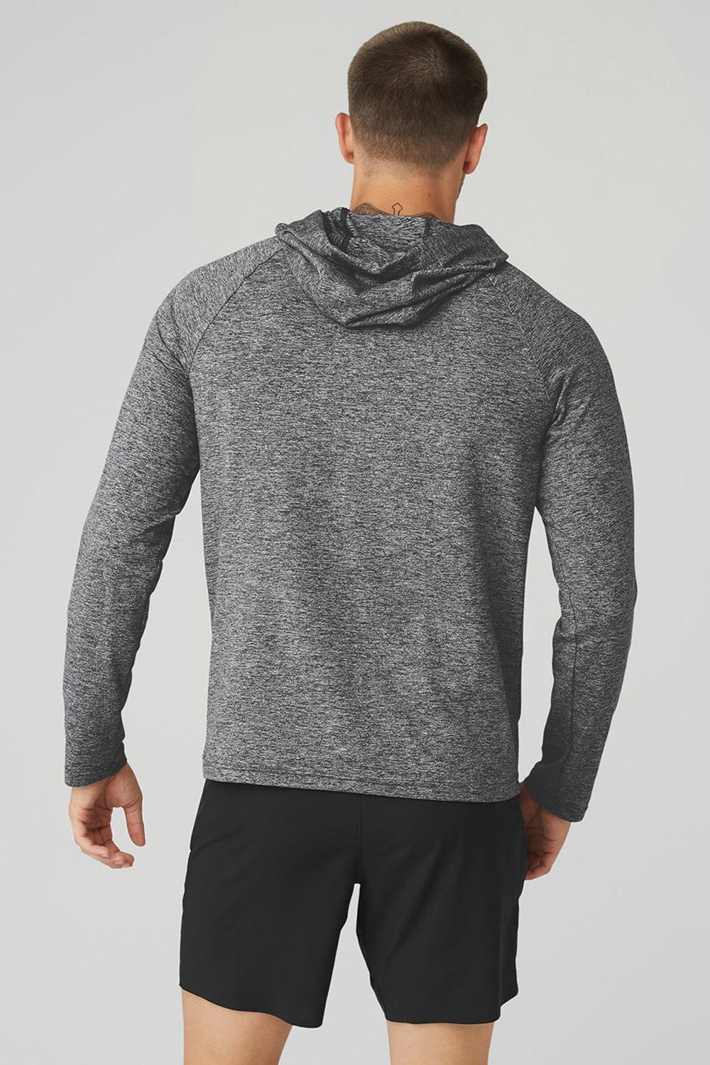 Sudadera con Capucha Alo Yoga Conquer Hombre Graphite Marl | Colombia  DJZC-46751
