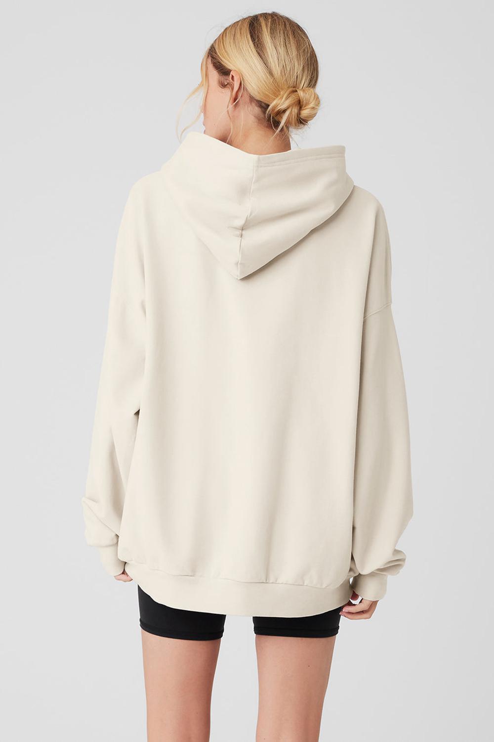 Sudadera con Capucha Alo Yoga Double Take Mujer Bone | Colombia  RZNH-28439