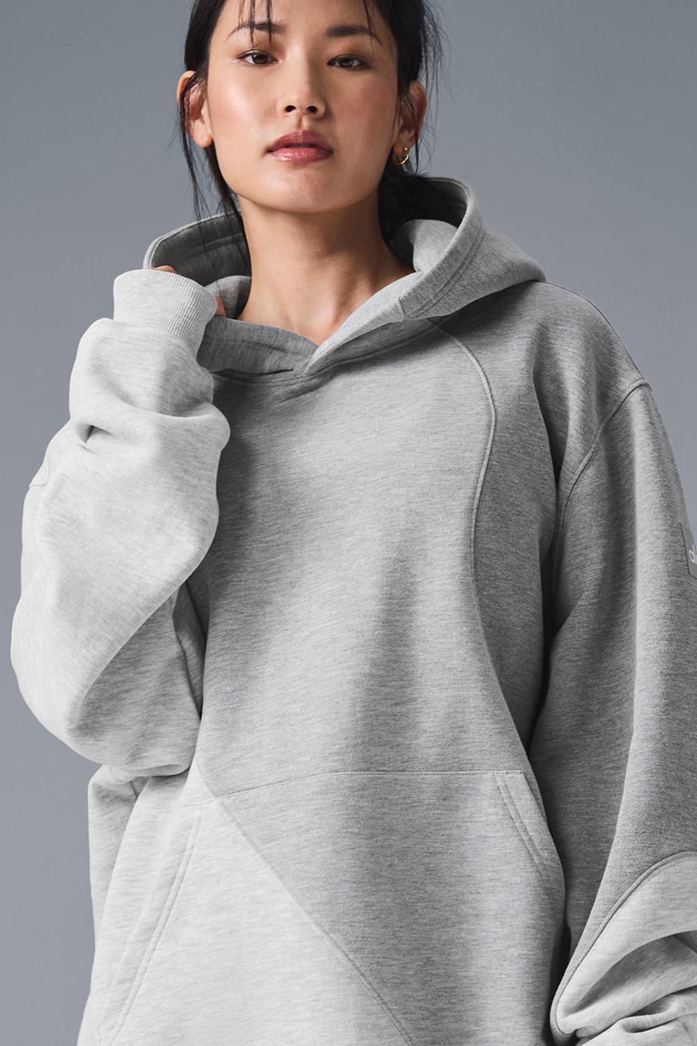 Sudadera con Capucha Alo Yoga Make Waves Mujer Gris | Colombia  IGJV-61089