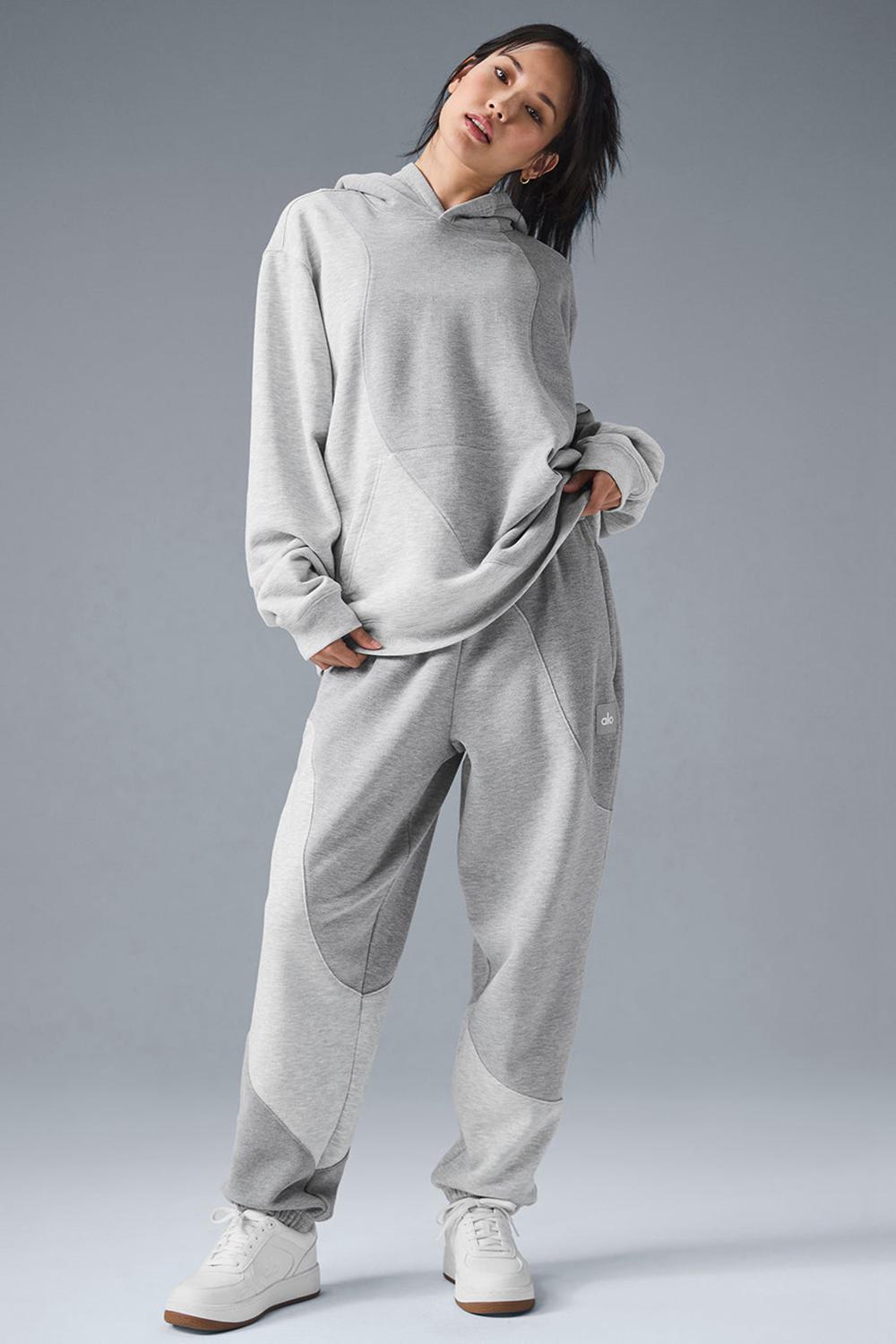 Sudadera con Capucha Alo Yoga Make Waves Mujer Gris | Colombia  IGJV-61089