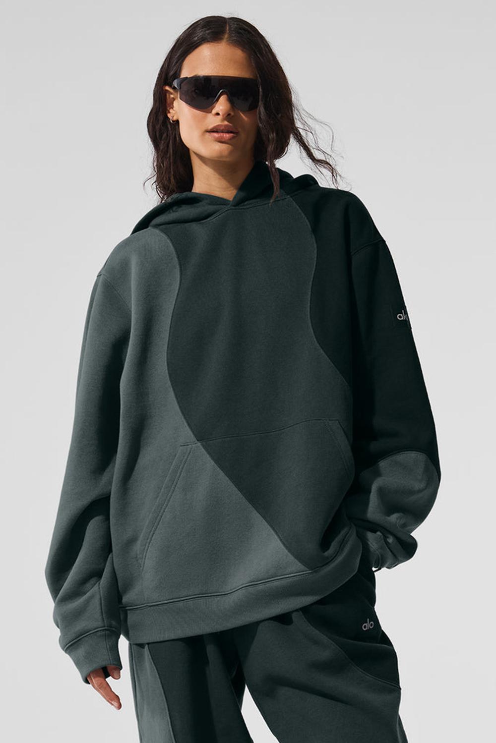 Sudadera con Capucha Alo Yoga Make Waves Mujer Verde | Colombia  BDAR-02594