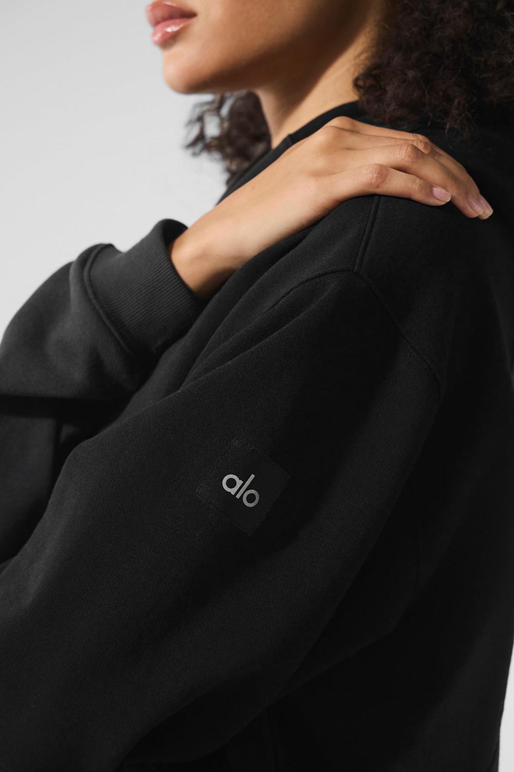 Sudadera con Capucha Alo Yoga Make Waves Mujer Negras | Colombia  OWXH-48701