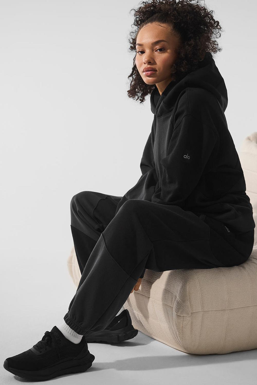 Sudadera con Capucha Alo Yoga Make Waves Mujer Negras | Colombia  OWXH-48701