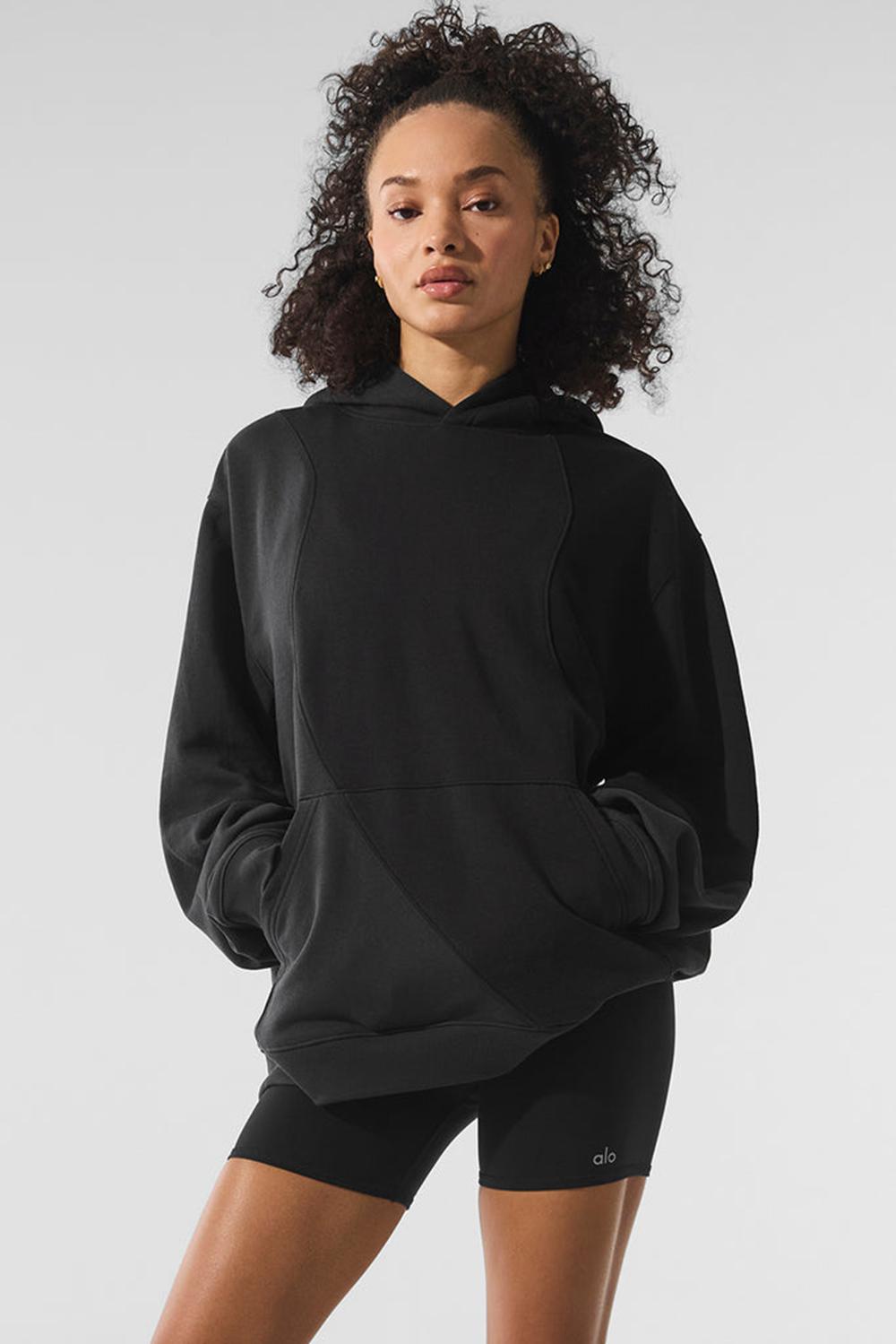 Sudadera con Capucha Alo Yoga Make Waves Mujer Negras | Colombia  OWXH-48701