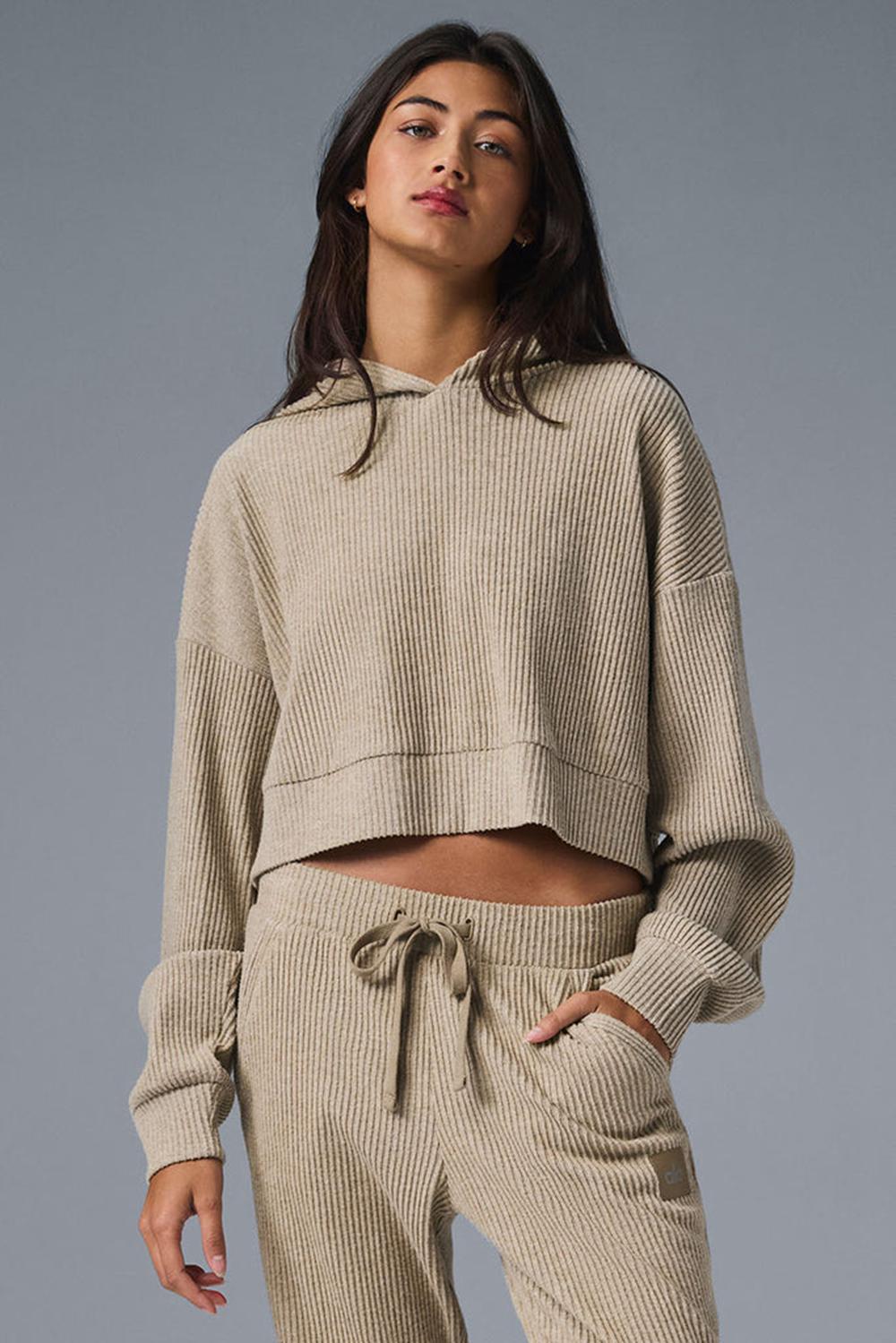 Sudadera con Capucha Alo Yoga Muse Mujer Gravel Heather | Colombia  KJDG-21980