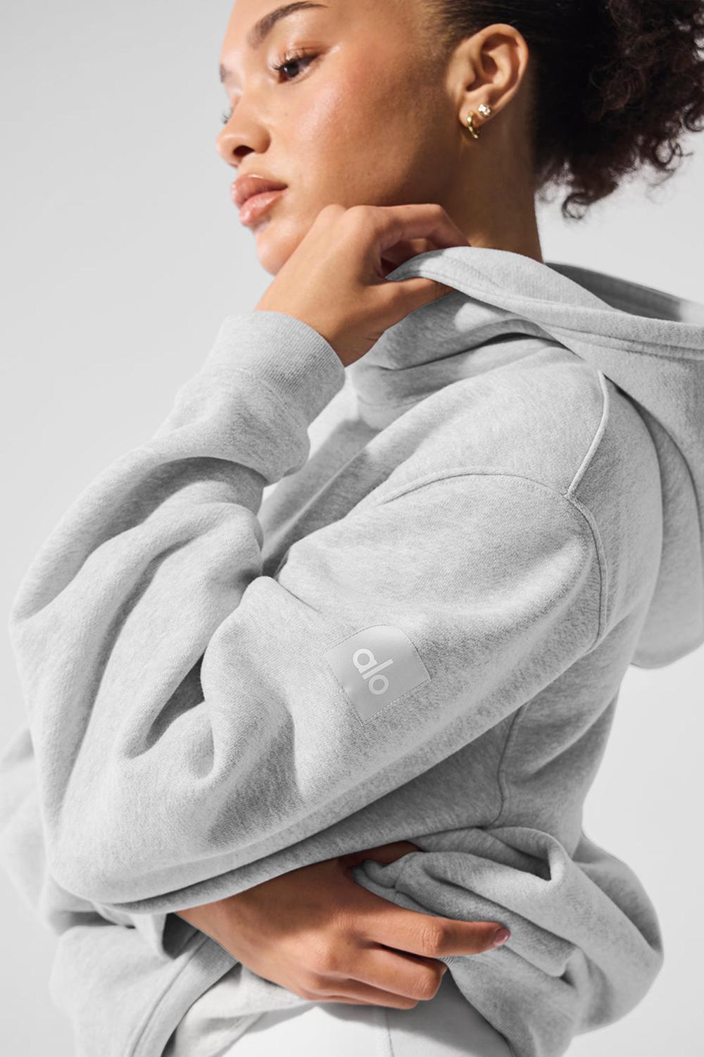 Sudadera con Capucha Alo Yoga Renown Heavy Weight Mujer Gris | Colombia  YFNH-27189