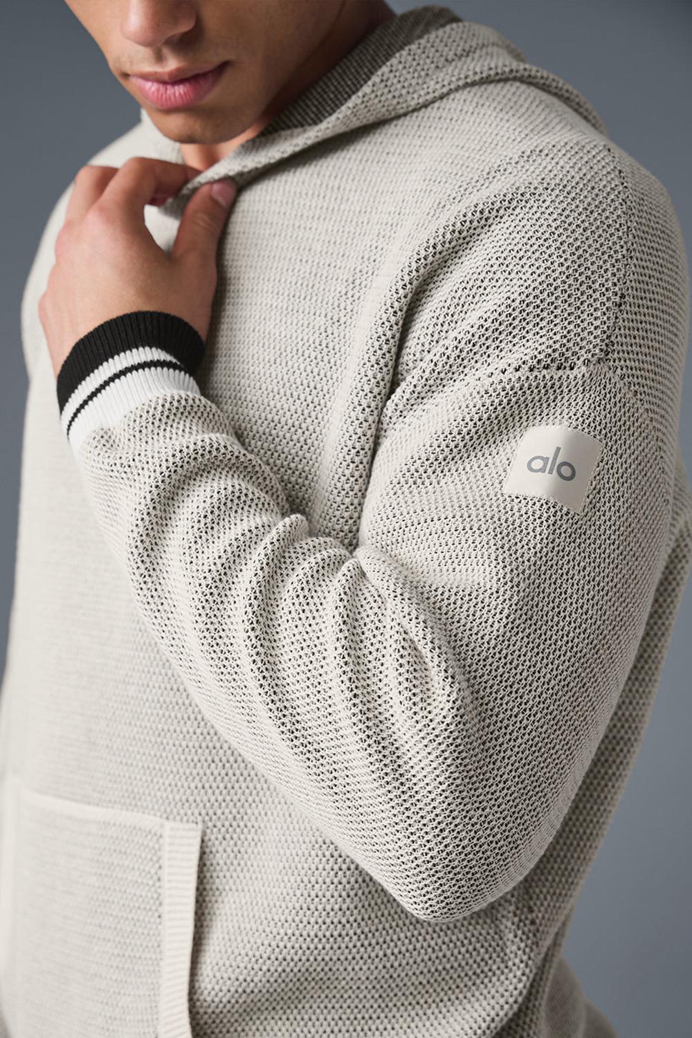 Sudadera con Capucha Alo Yoga Sports Club Knit Hombre Bone | Colombia  GHSF-80916