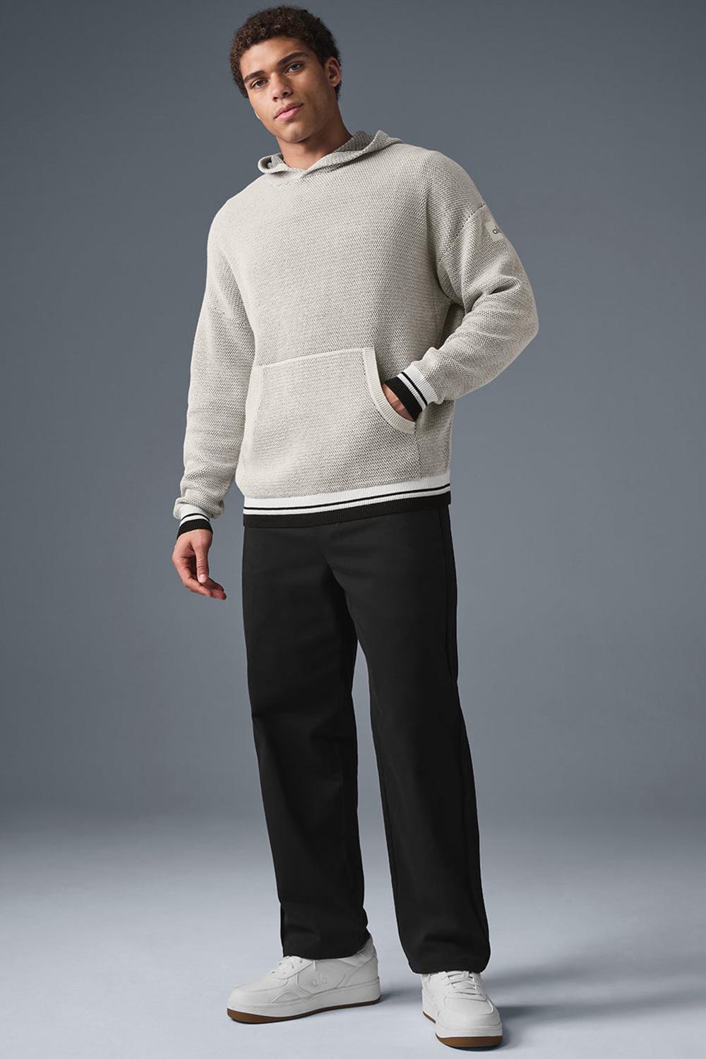 Sudadera con Capucha Alo Yoga Sports Club Knit Hombre Bone | Colombia  GHSF-80916