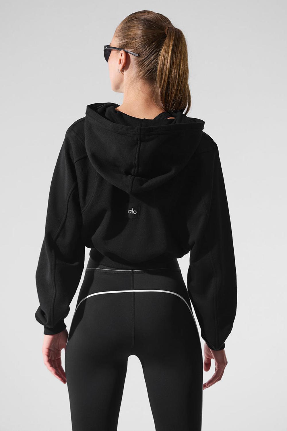 Sudadera con Capucha Alo Yoga Sweet Escape Zip Up Mujer Negras | Colombia  QCZG-58307