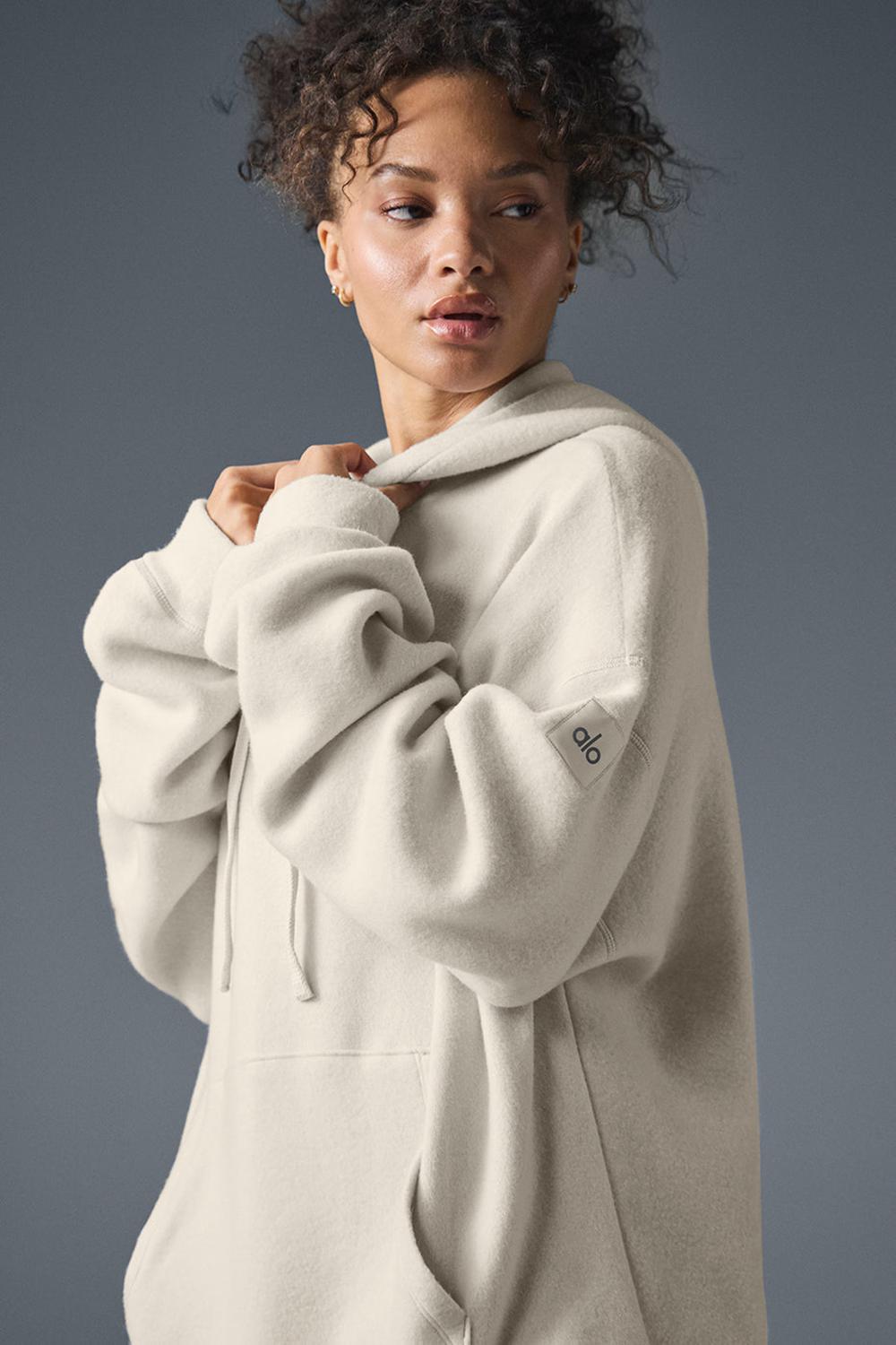 Sudadera con Capucha Alo Yoga Triumph Restore Mujer Bone | Colombia  FRNX-40285