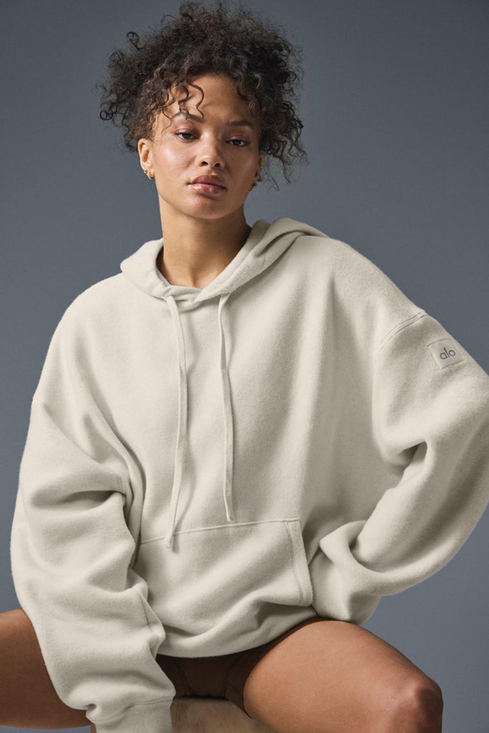 Sudadera con Capucha Alo Yoga Triumph Restore Mujer Bone | Colombia  FRNX-40285