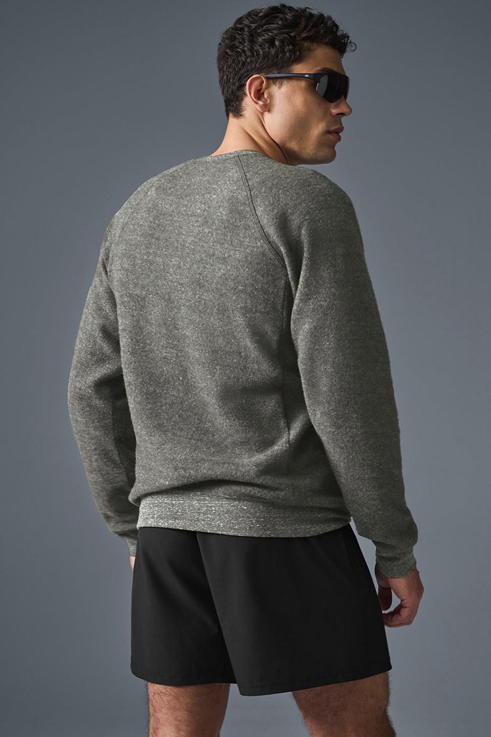 Sudaderas Alo Yoga Relaxed Crew Neck Hombre Gris | Colombia  OUHZ-98317