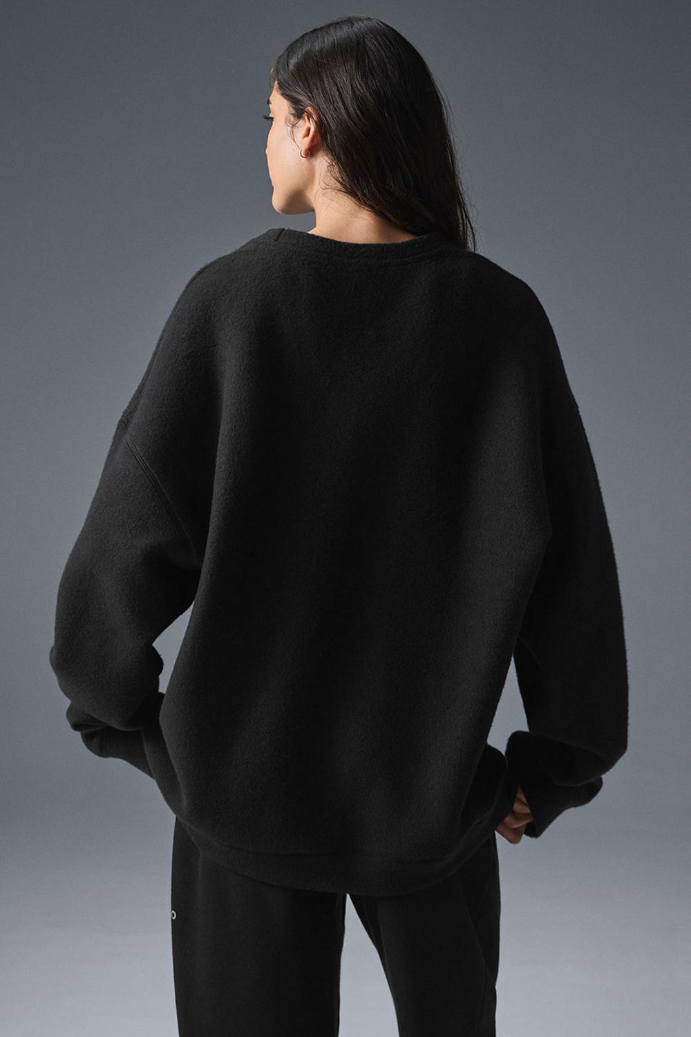 Sudaderas Alo Yoga Triumph Restore Crew Neck Mujer Negras | Colombia  NODS-59673