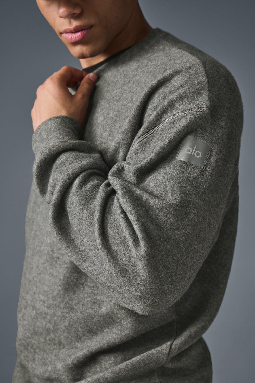 Sudaderas Alo Yoga Triumph Restore Crew Neck Hombre Gris | Colombia  GTRB-23159