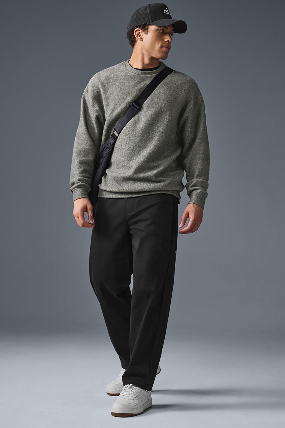 Sudaderas Alo Yoga Triumph Restore Crew Neck Hombre Gris | Colombia  GTRB-23159