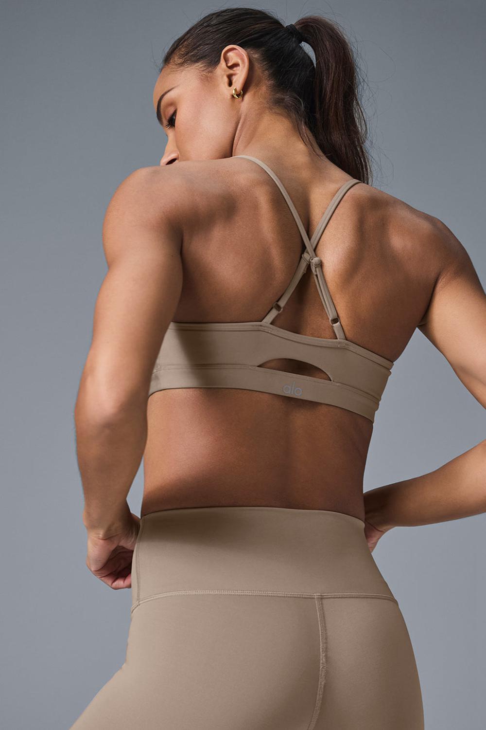 Sujetador Deportivo Alo Yoga Airlift Intrigue Mujer Gravel | Colombia  IKDB-35097