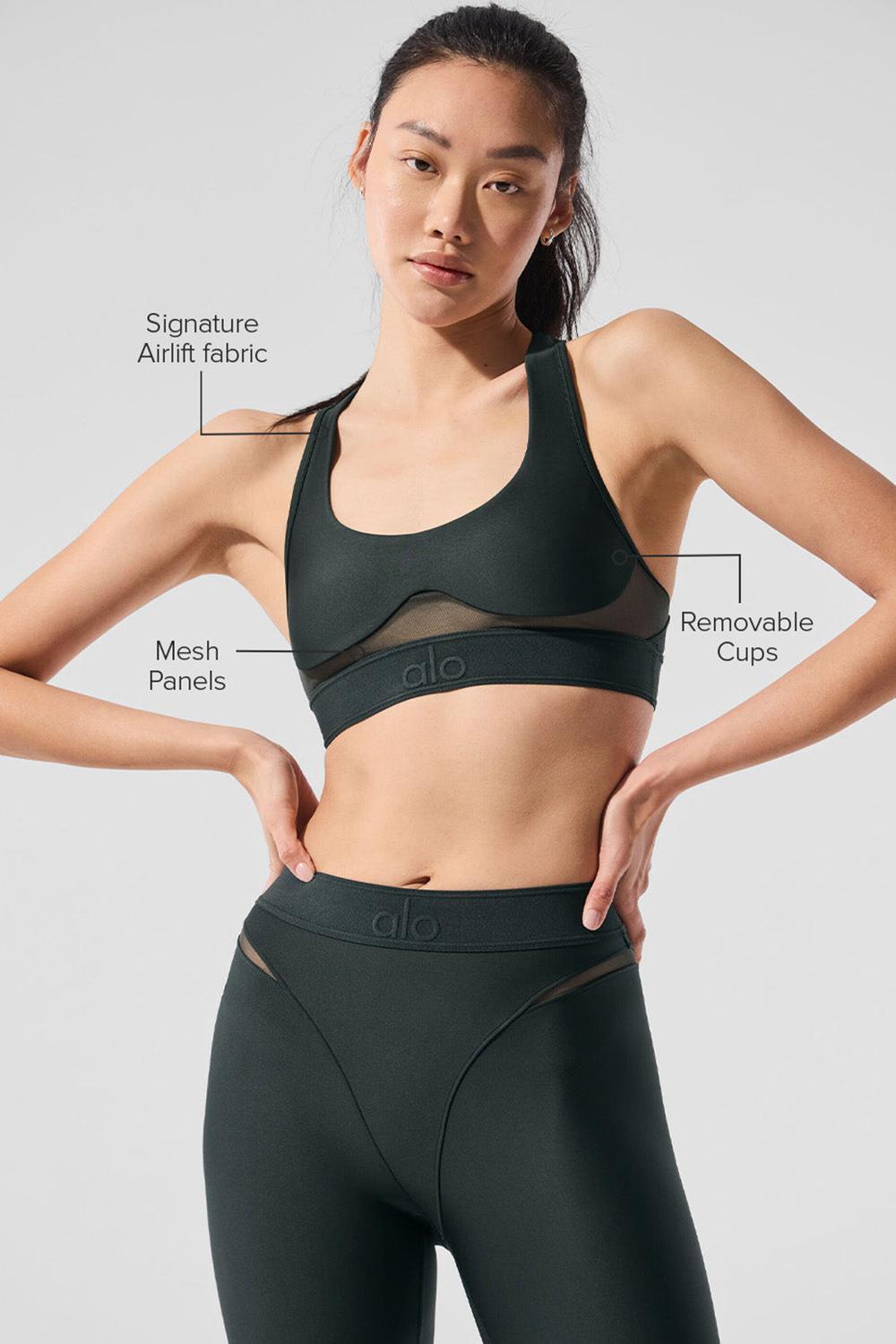 Sujetador Deportivo Alo Yoga Airlift Rebel Mujer Verde | Colombia  GVRU-20689