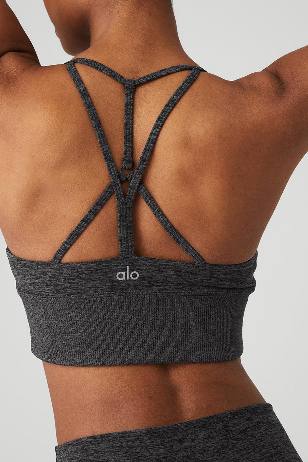 Sujetador Deportivo Alo Yoga Alosoft Lavish Mujer Verde Menta Gris | Colombia  JIWH-43819