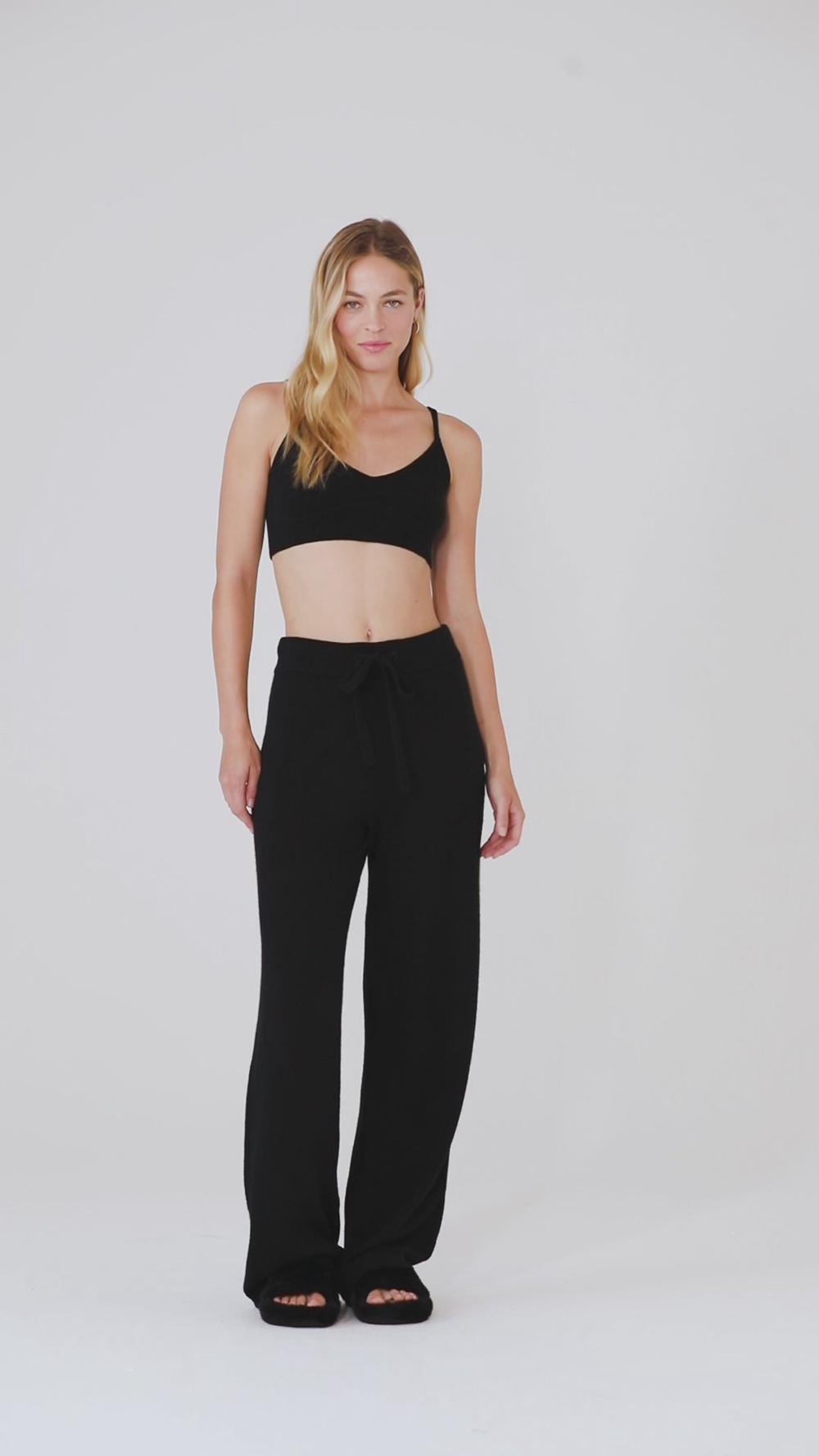Sujetador Deportivo Alo Yoga Cashmere Jet Set Mujer Negras | Colombia  WILM-34891