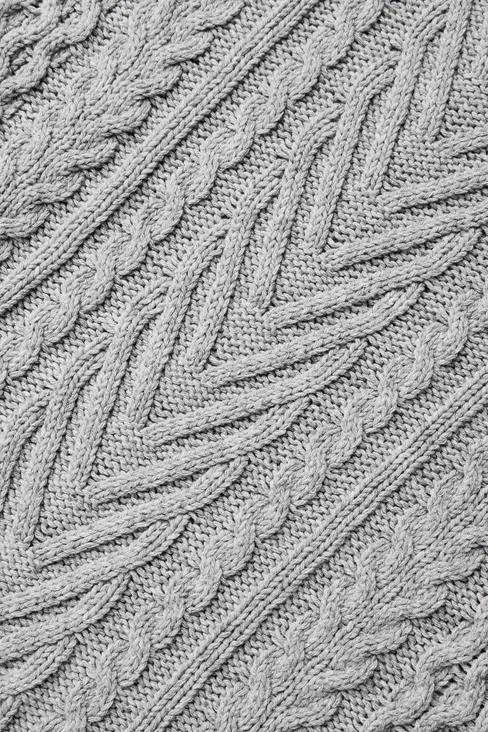Suéteres Alo Yoga Cable Knit Crew Neck Mujer Gris | Colombia  JMHD-17340