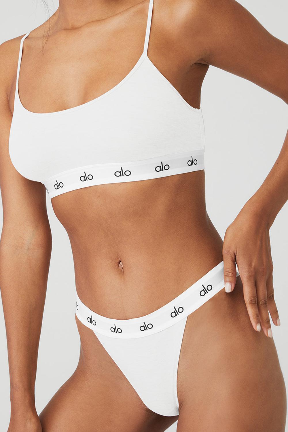 Tanga Alo Yoga Icon French Cut Mujer Blancas | Colombia  CKRY-59642
