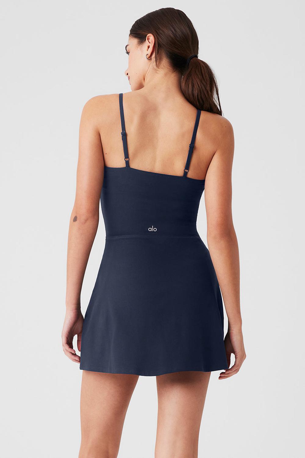Vestido Alo Yoga Alosoft Courtside Tennis Mujer Azul Marino | Colombia  KYMW-81360