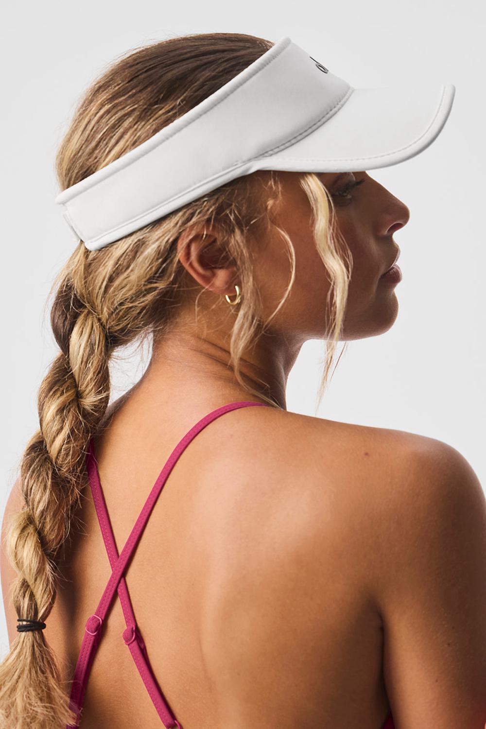 Visor Alo Yoga Performance Eclipse Hombre Blancas | Colombia  OMFN-02164